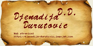 Đenadija Durutović vizit kartica
